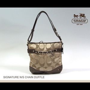 Rare Coach Signature Chain Duffle Handbag